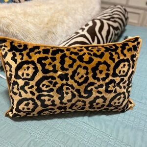 Leopard Print Accent Pillow